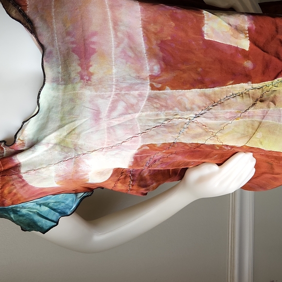 Artisan Handmade Silk Top Jennythreads Asheville NC - Picture 2 of 6